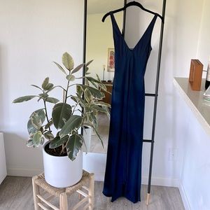 James Perse lined navy dress